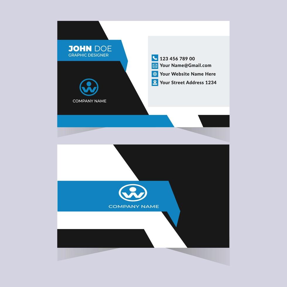 Modern Business card Design Template vector