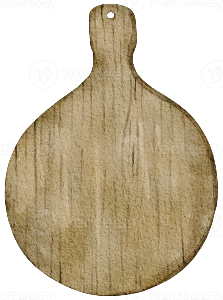 acquerello di legno piatto clipart, png