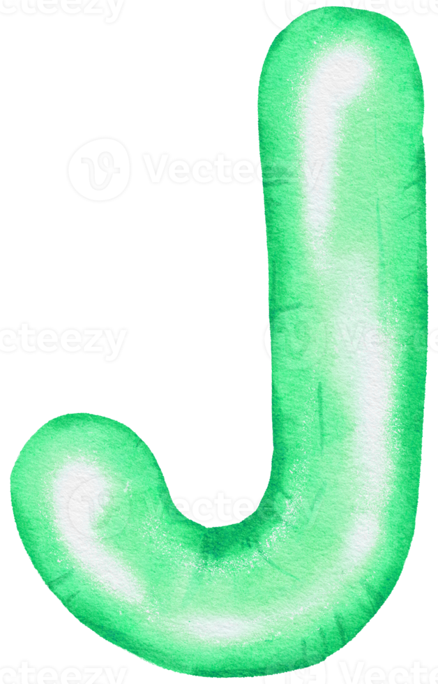 elemento de globo de hoja verde acuarela pintado a mano png