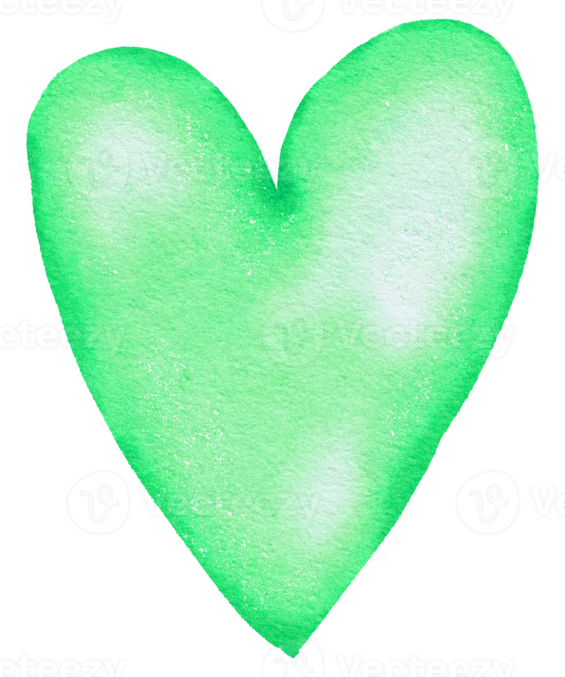 Watercolor Green Foil Balloon element hand painted png