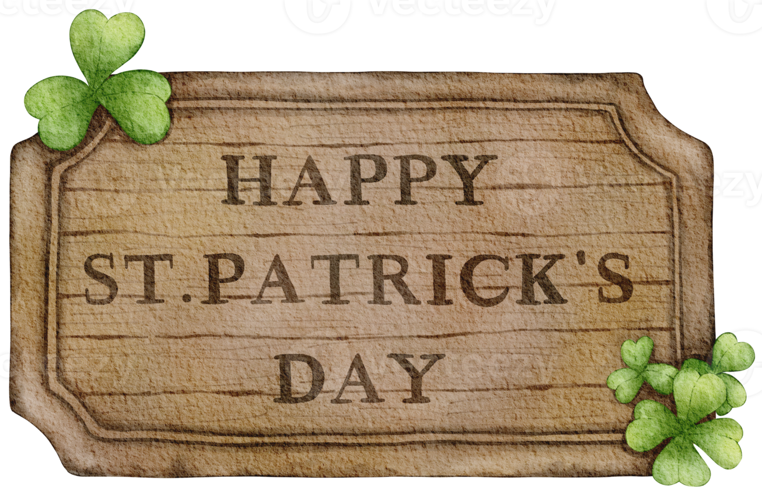 Happy St.Patrick's Day watercolor element png