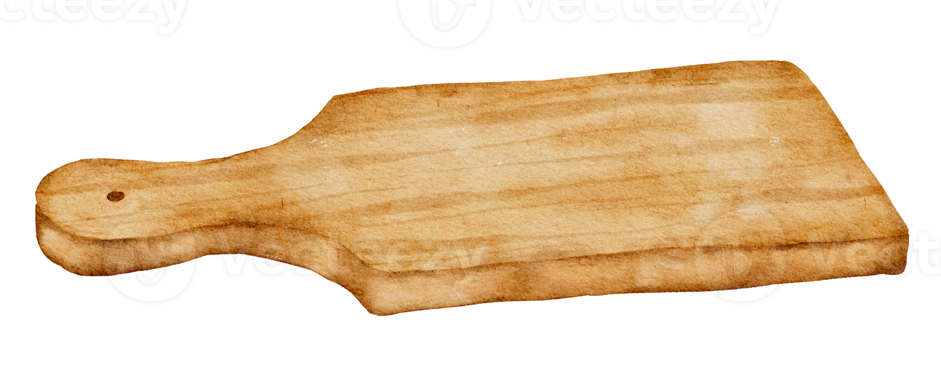 Aquarell-Holzplatten-Clipart, png