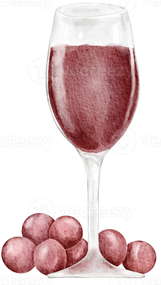 acquerello vino e formaggio clipart, png