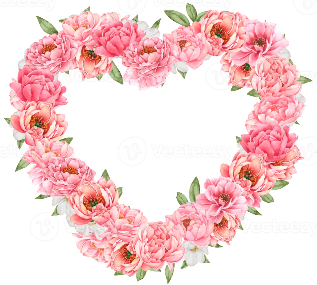 Valentijnsdag bloem waterverf clip art png