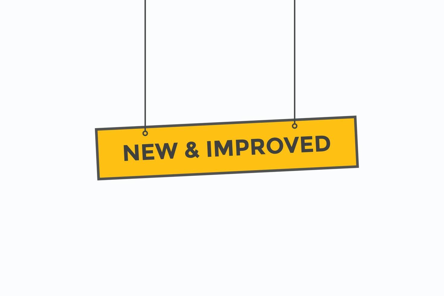 new improved button vectors.sign label speech bubble new improved vector