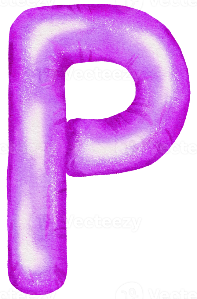 vattenfärg violett folie ballong element hand målad png