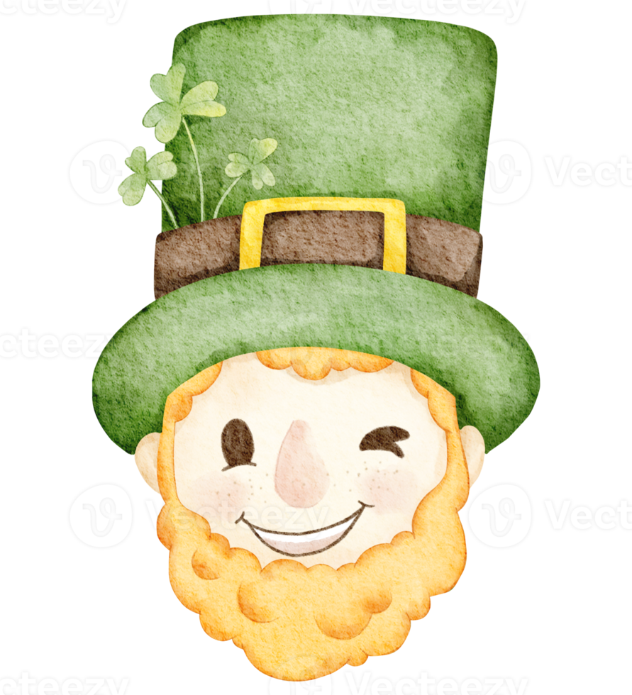 gelukkig st. patrick's dag waterverf element png