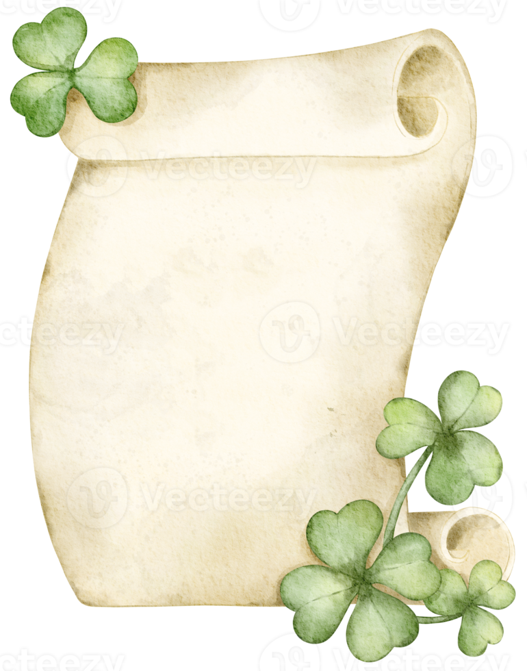 Happy St.Patrick's Day watercolor element png