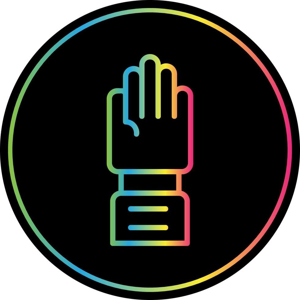 Raise Hand Vector Icon Design