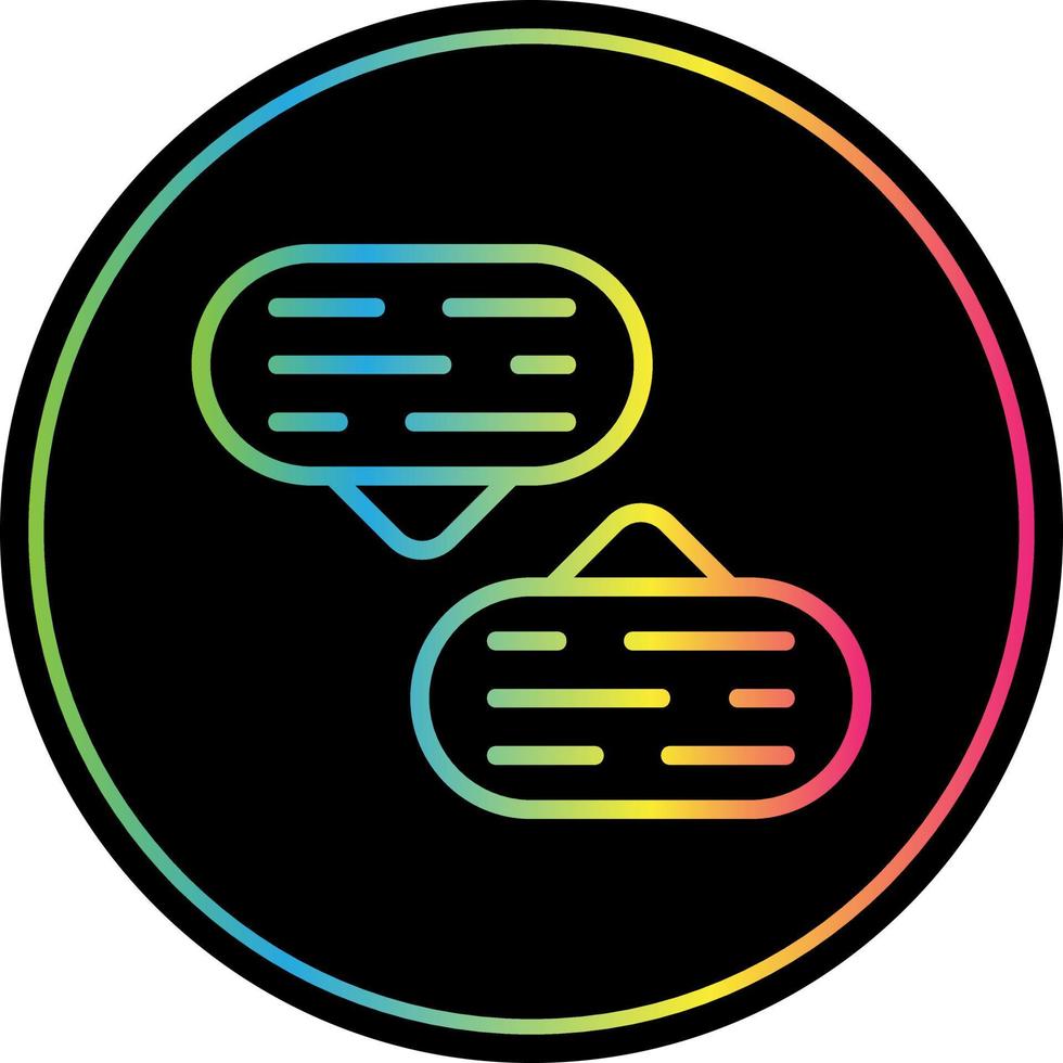 Conversation Vector Icon Design