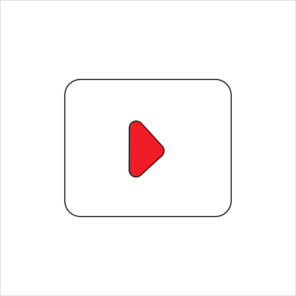 icono de reproducción de youtube, reproducción del logotipo de youtube vector