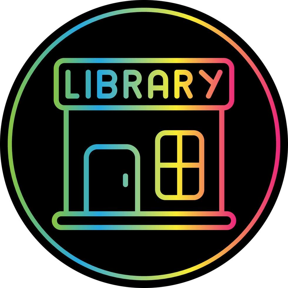 Library Vector Icon Design