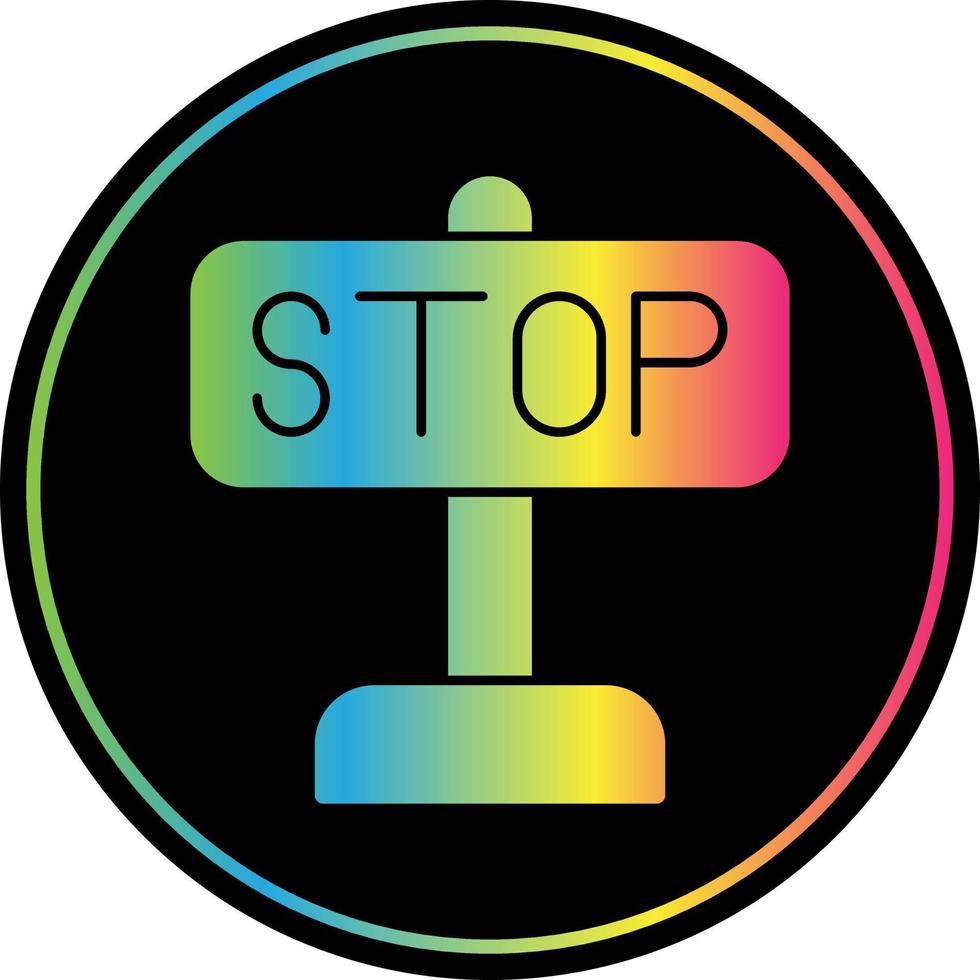 Stop Vector Icon Design