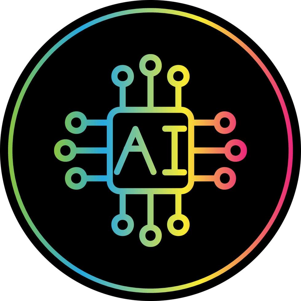 Artifical Intelligence Vector Icon Design