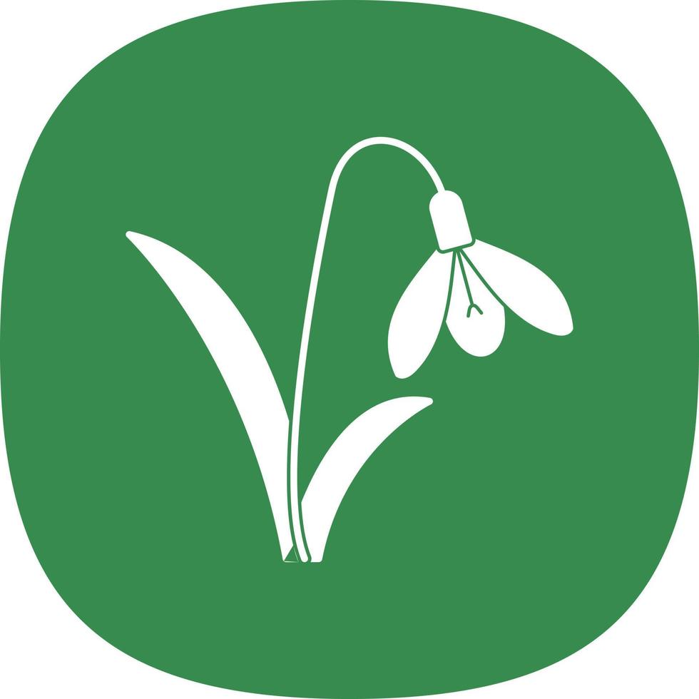 Snowdrop Vector Icon Design