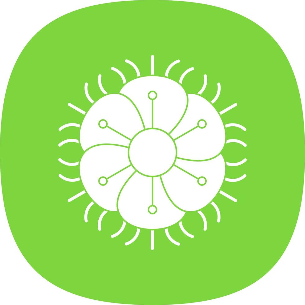 Fringed Dianthus Vector Icon Design