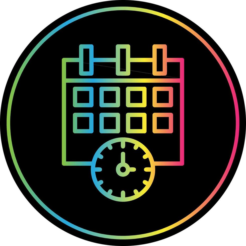 diseño de icono de vector de horario