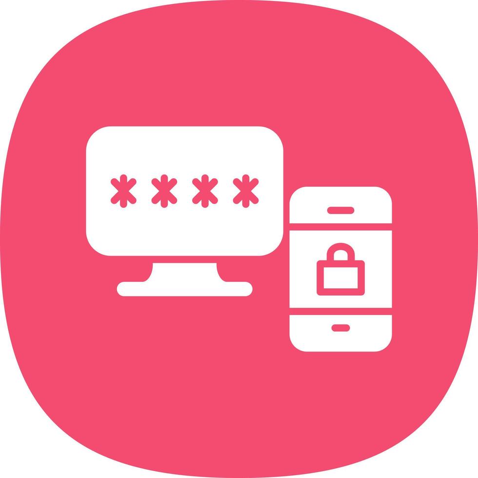 diseño de icono de vector de verificación de dos pasos