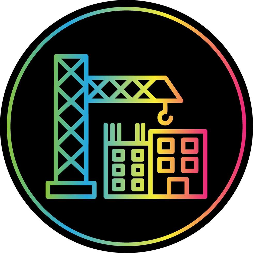 Construction Site Vector Icon Design