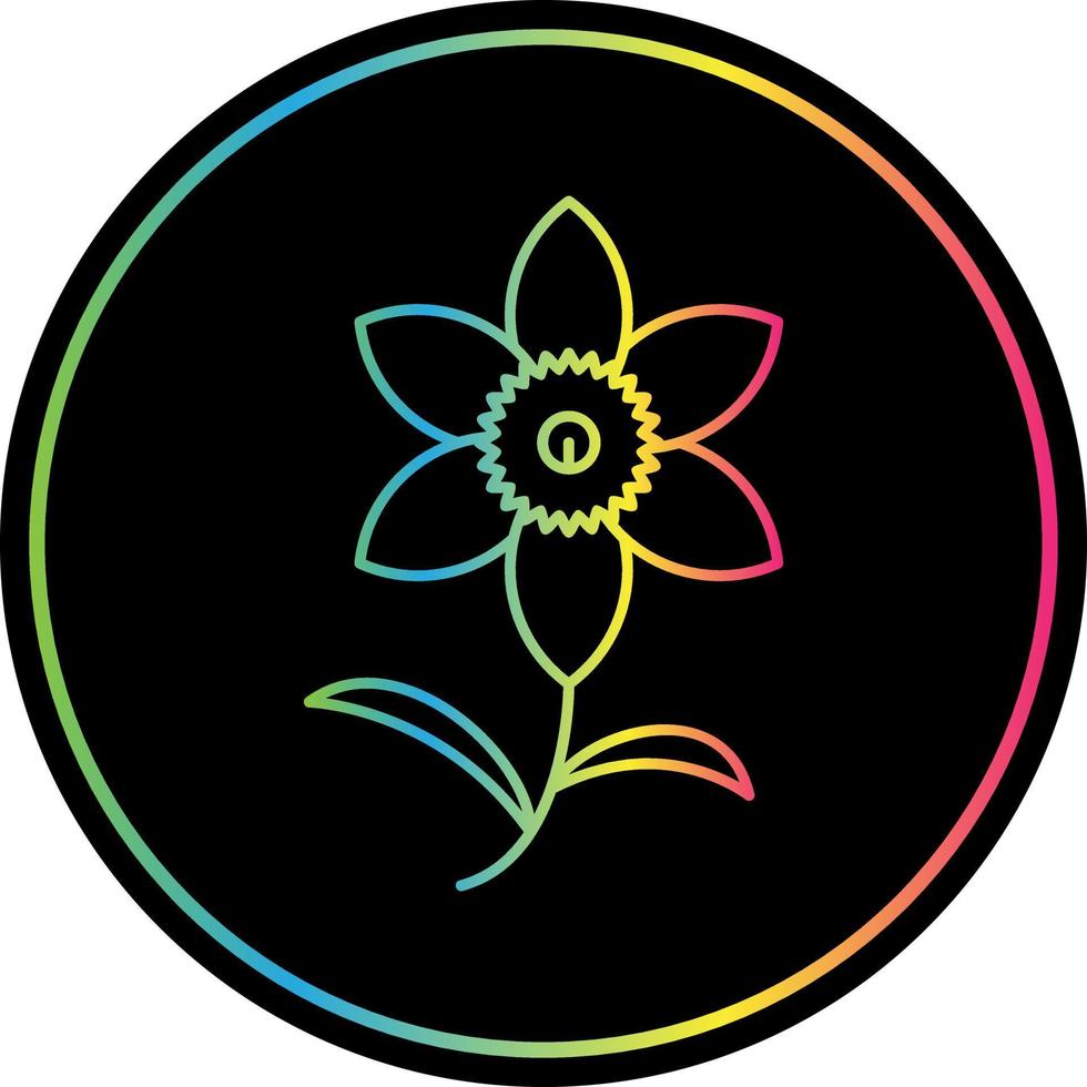 Daffodil Vector Icon Design