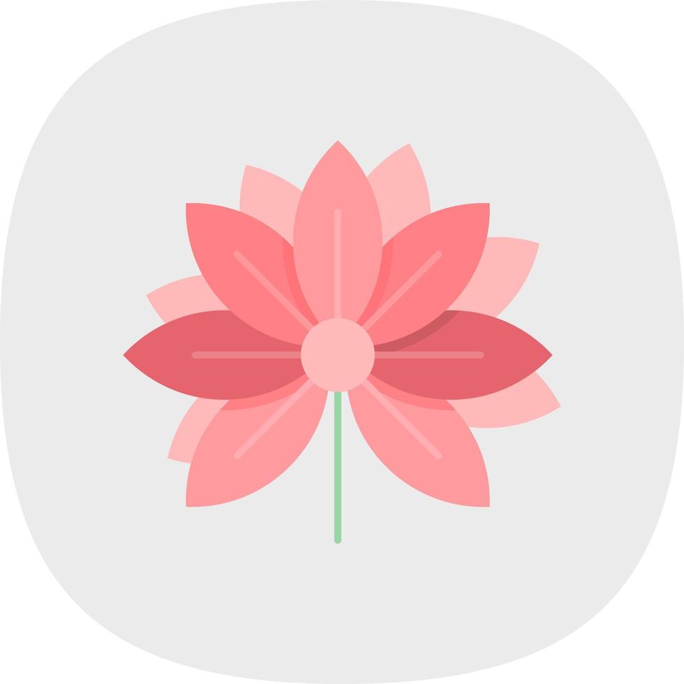 Lotus Flower Vector Icon Design