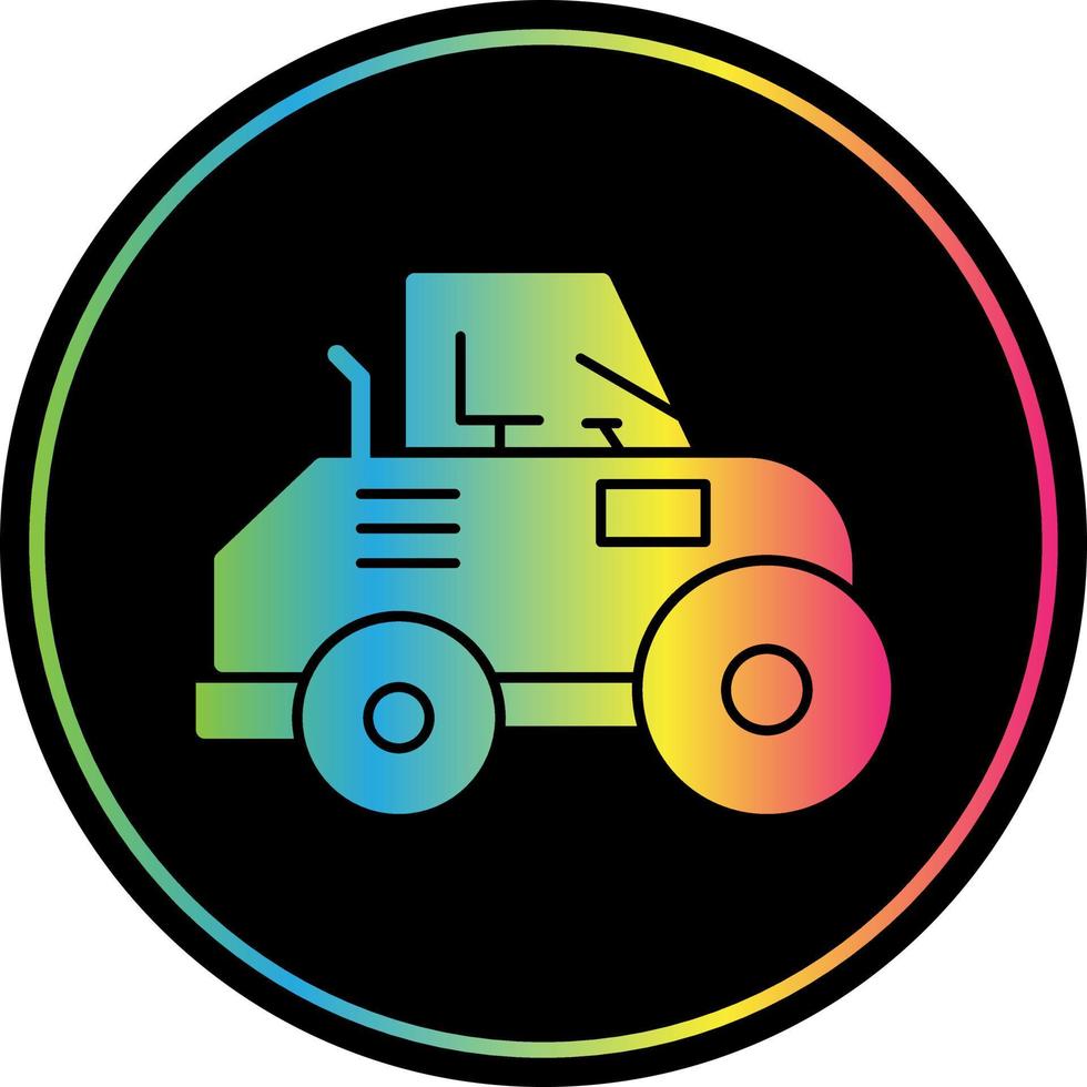 Road Roller Vector Icon Design