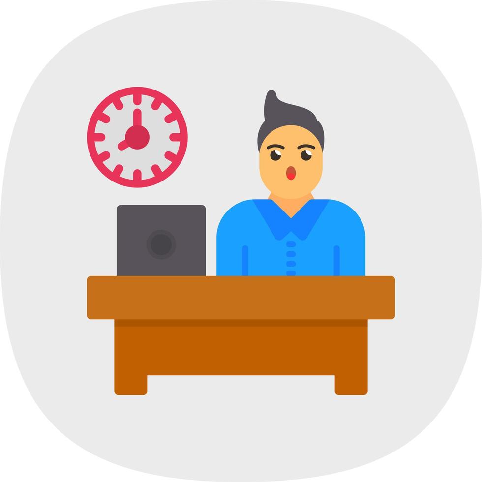 Overtime Vector Icon Design