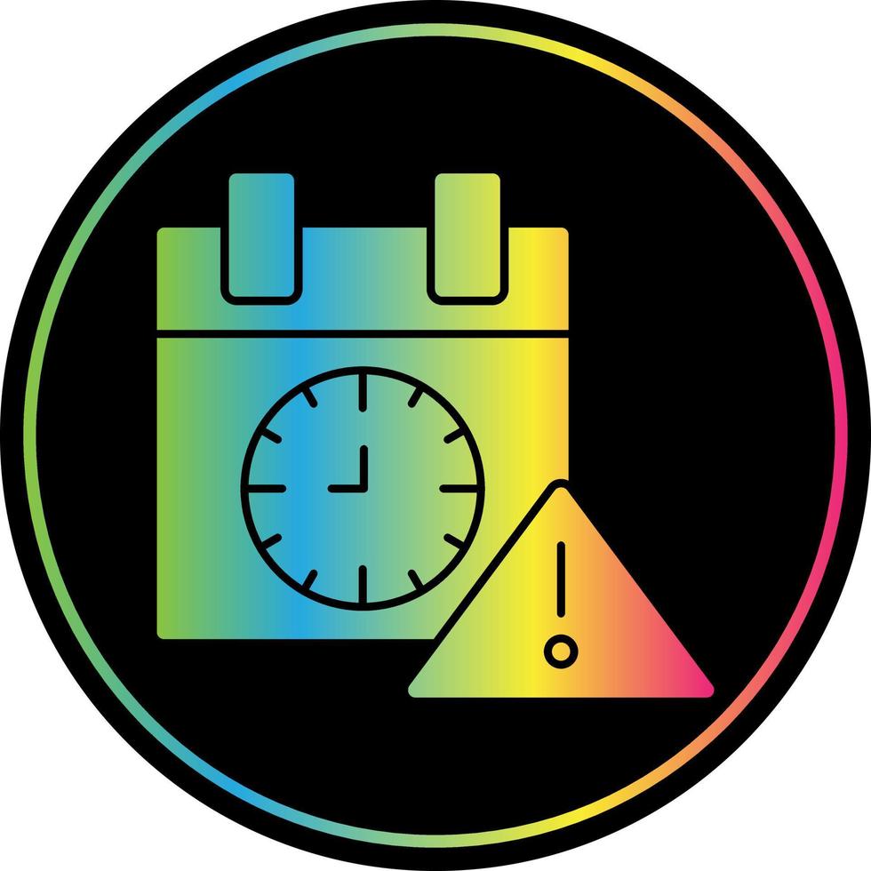 Deadline Vector Icon Design