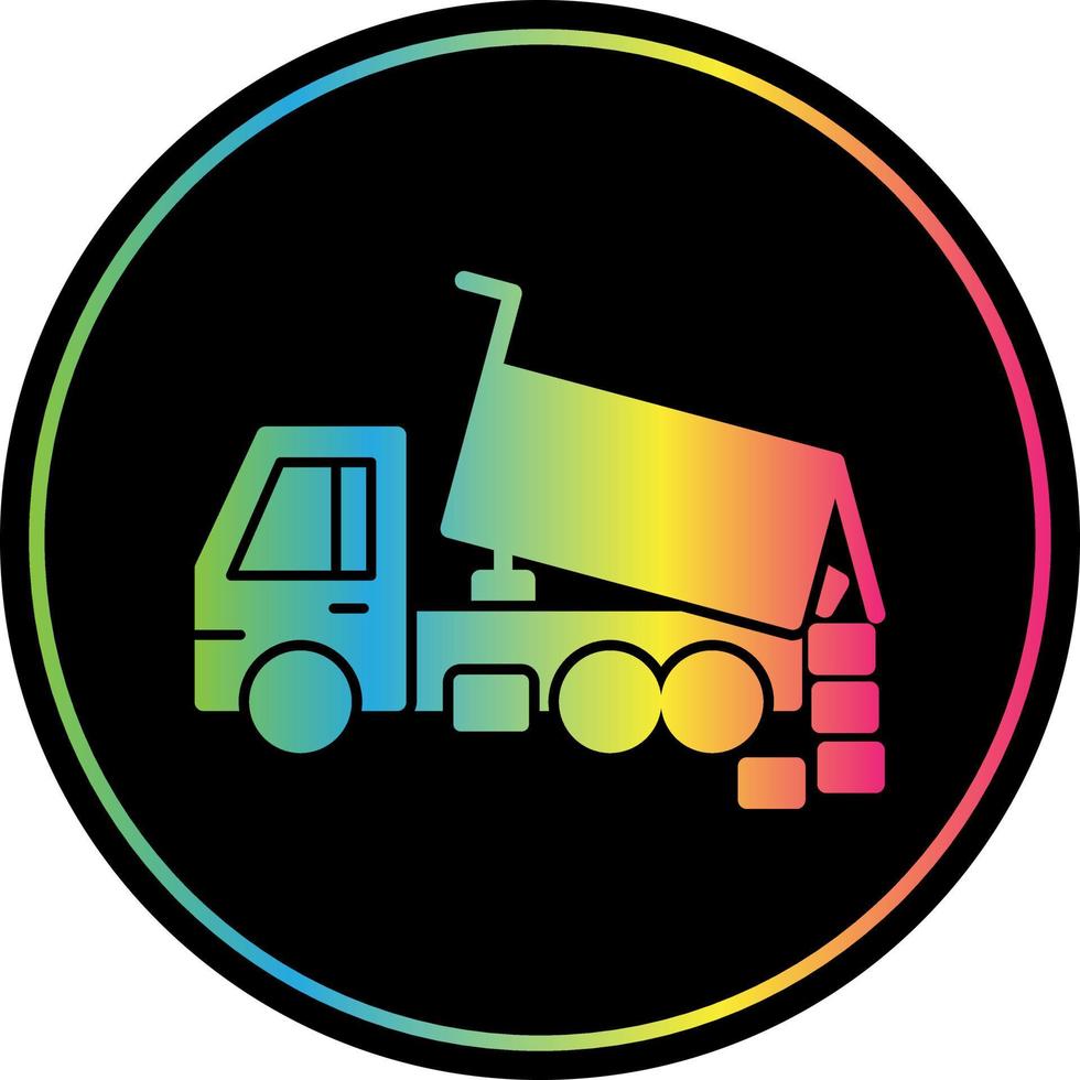 Dumper Truck Vector Icon Design