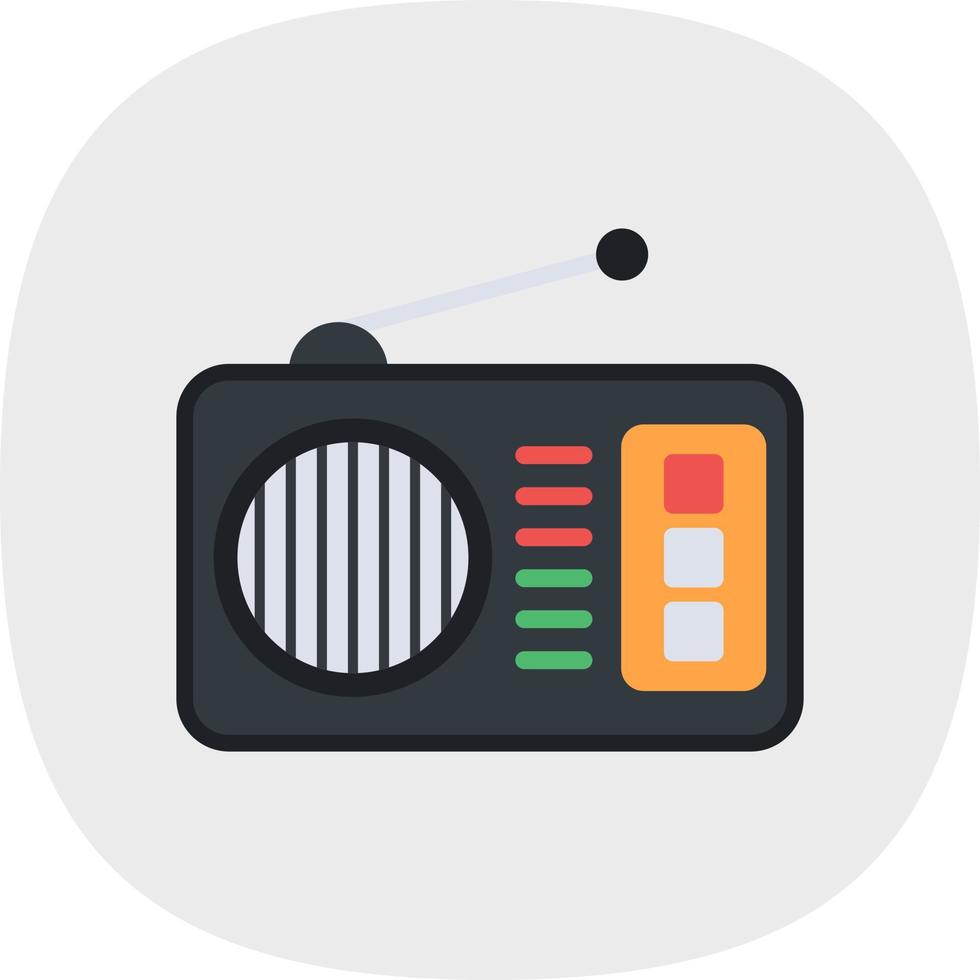 diseño de icono de vector de radio