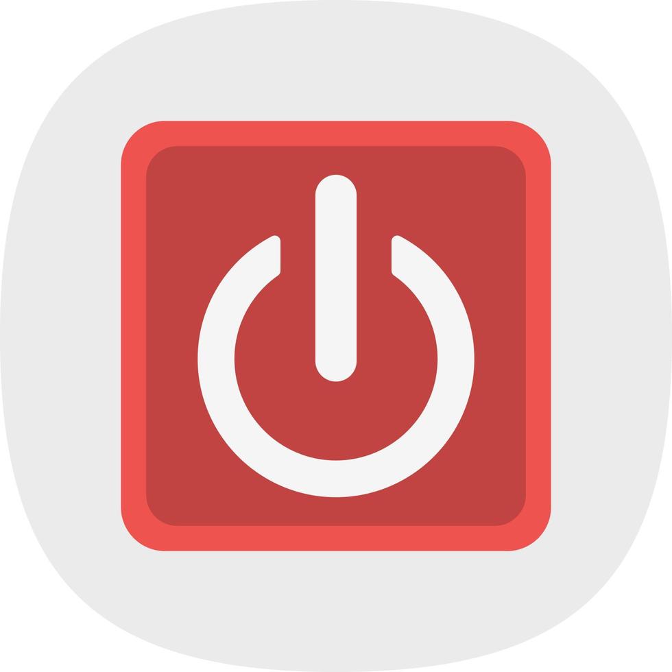 Power Button Vector Icon Design