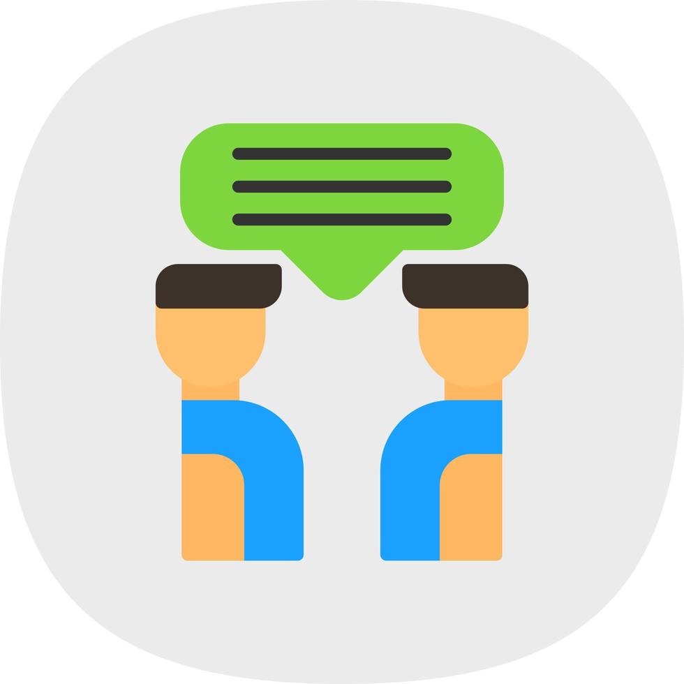 Discussion Vector Icon Design