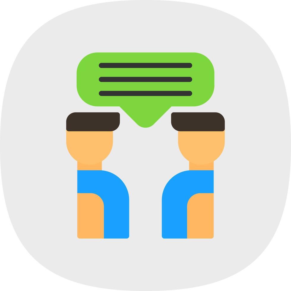 Discussion Vector Icon Design