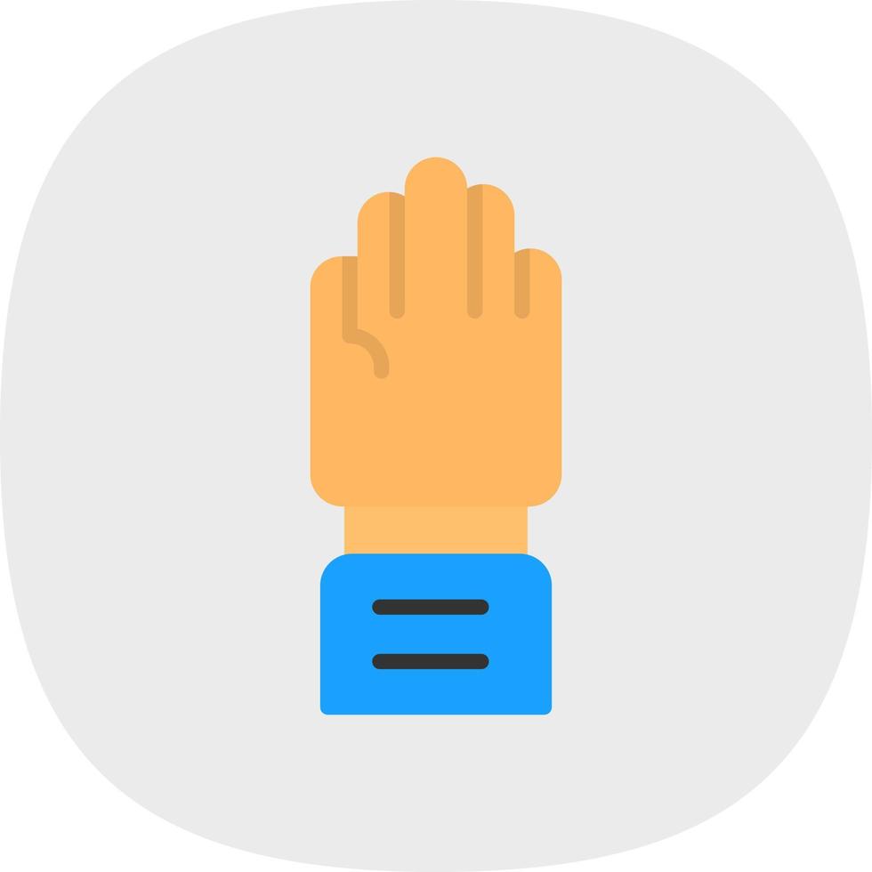 Raise Hand Vector Icon Design