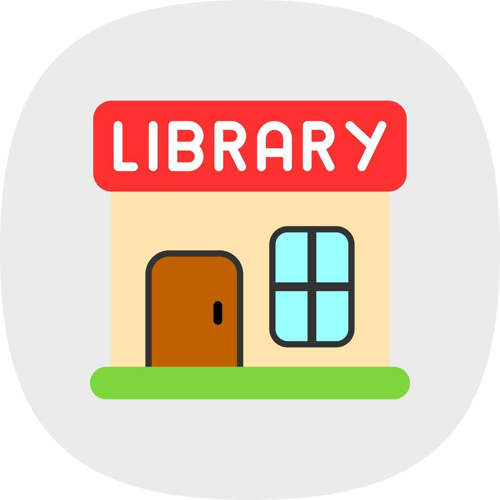 Library Vector Icon Design