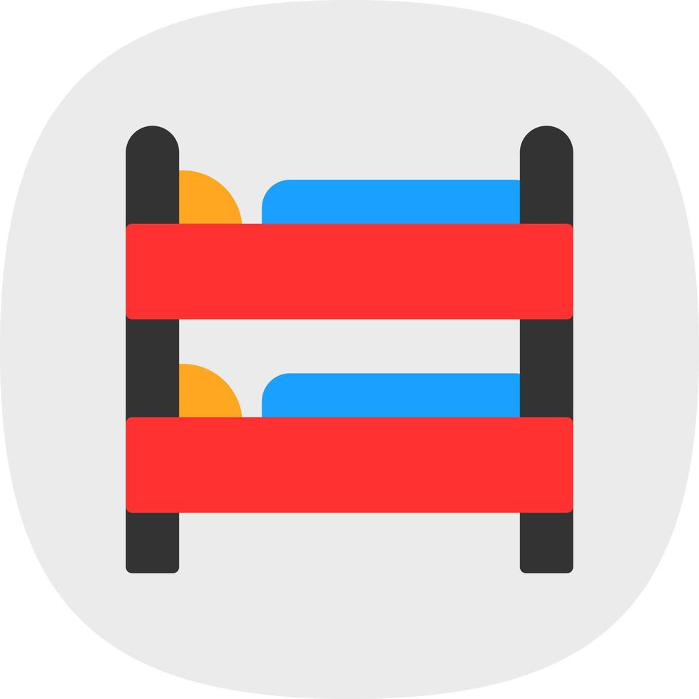 Bunk Bed Vector Icon Design