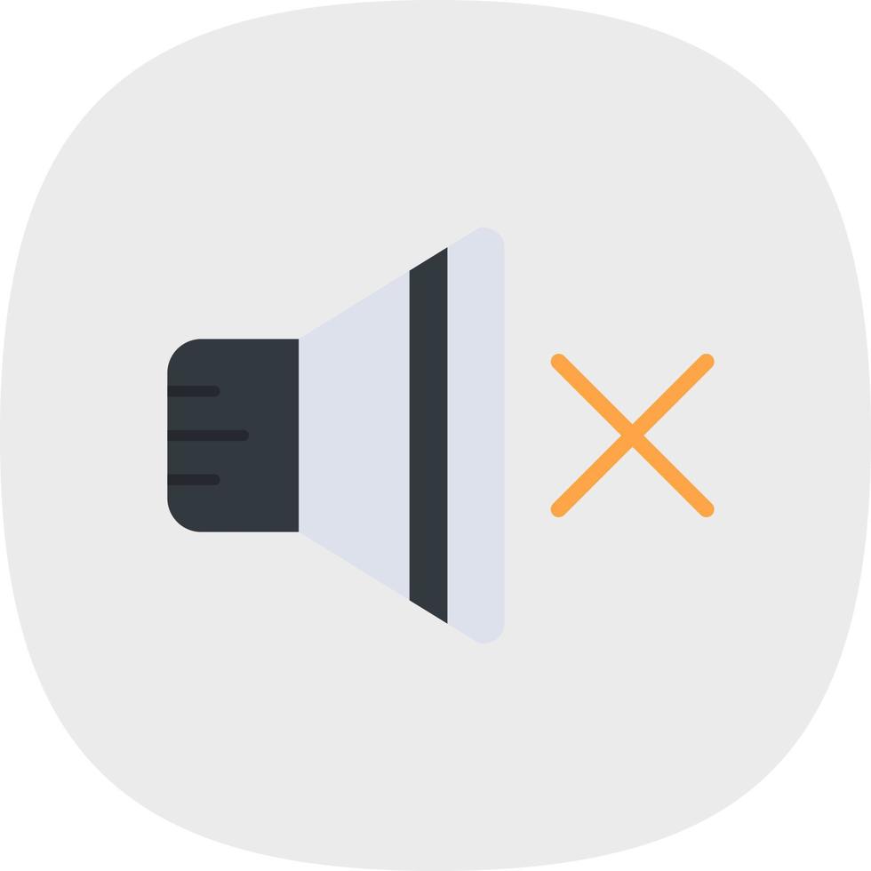 Mute Vector Icon Design
