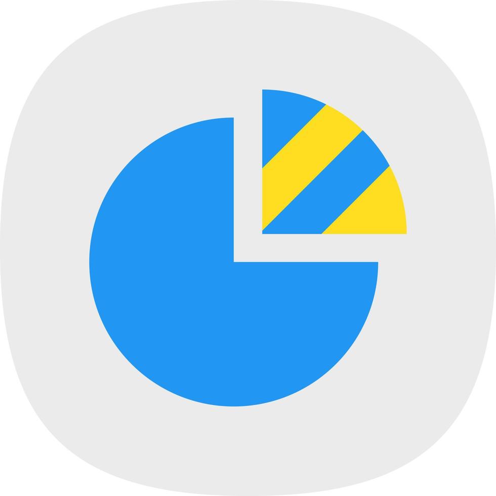 Pie Chart Vector Icon Design