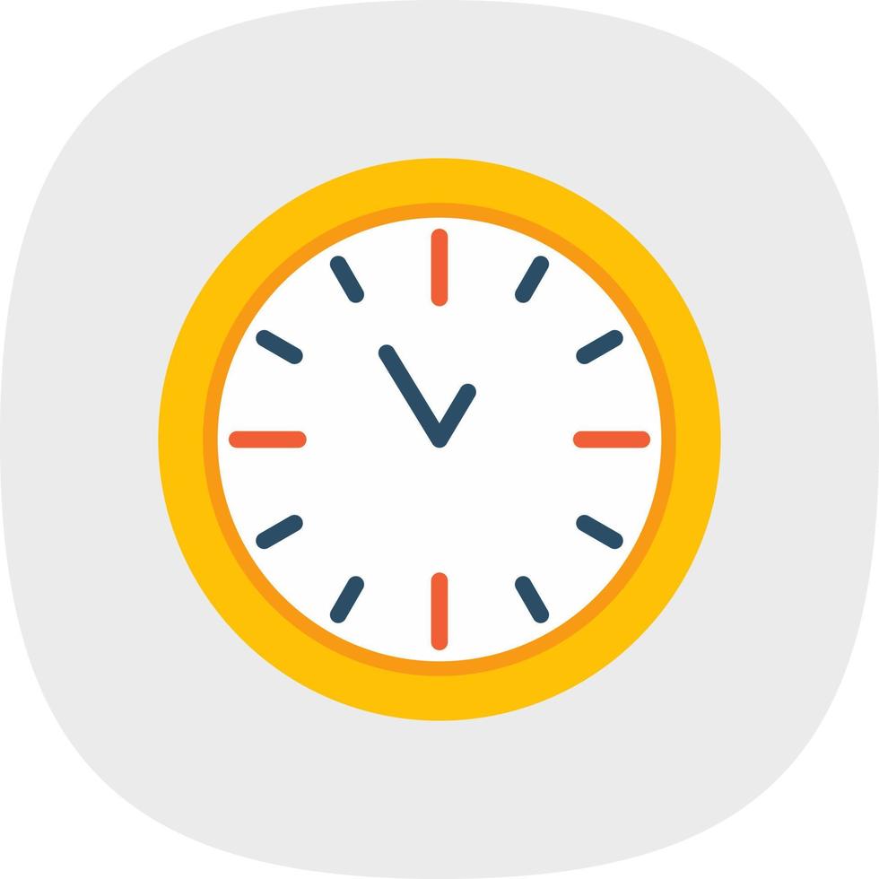 Wall Clock Vector Icon Design