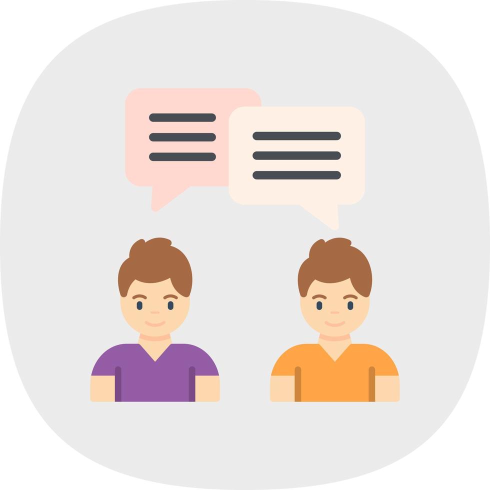 Conversation Vector Icon Design