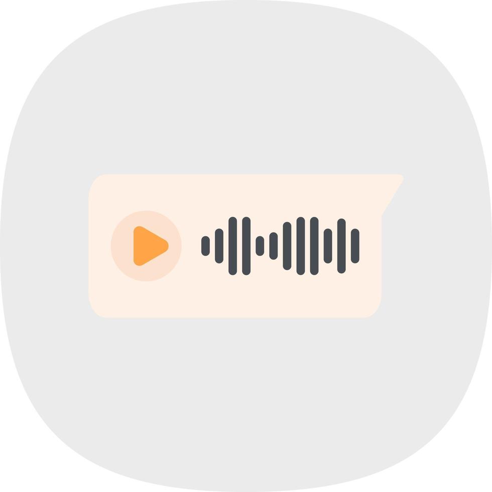 Voice Message Vector Icon Design