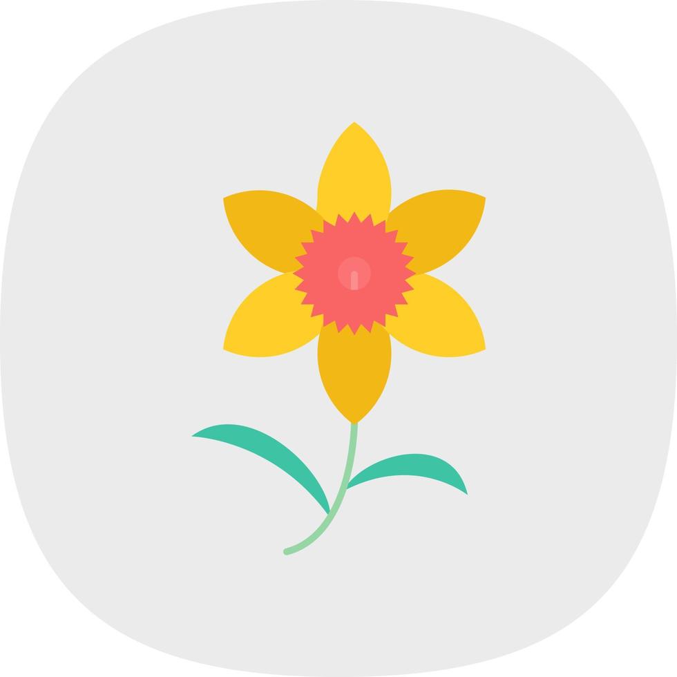 Daffodil Vector Icon Design