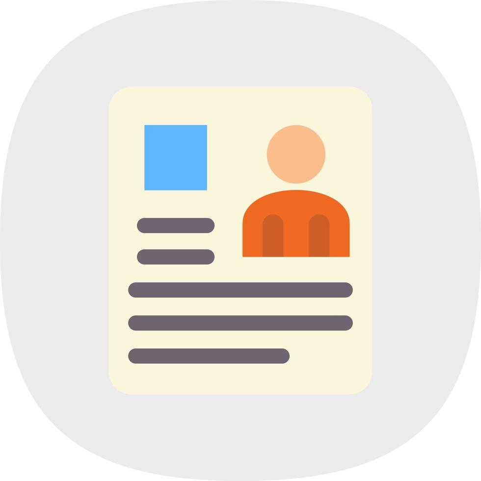 Personal Information Vector Icon Design