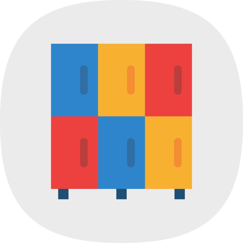 Locker Vector Icon Design