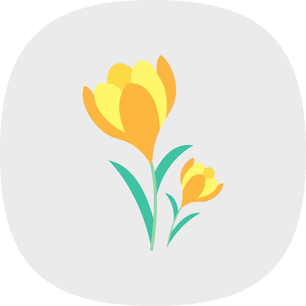 Crocus Vector Icon Design