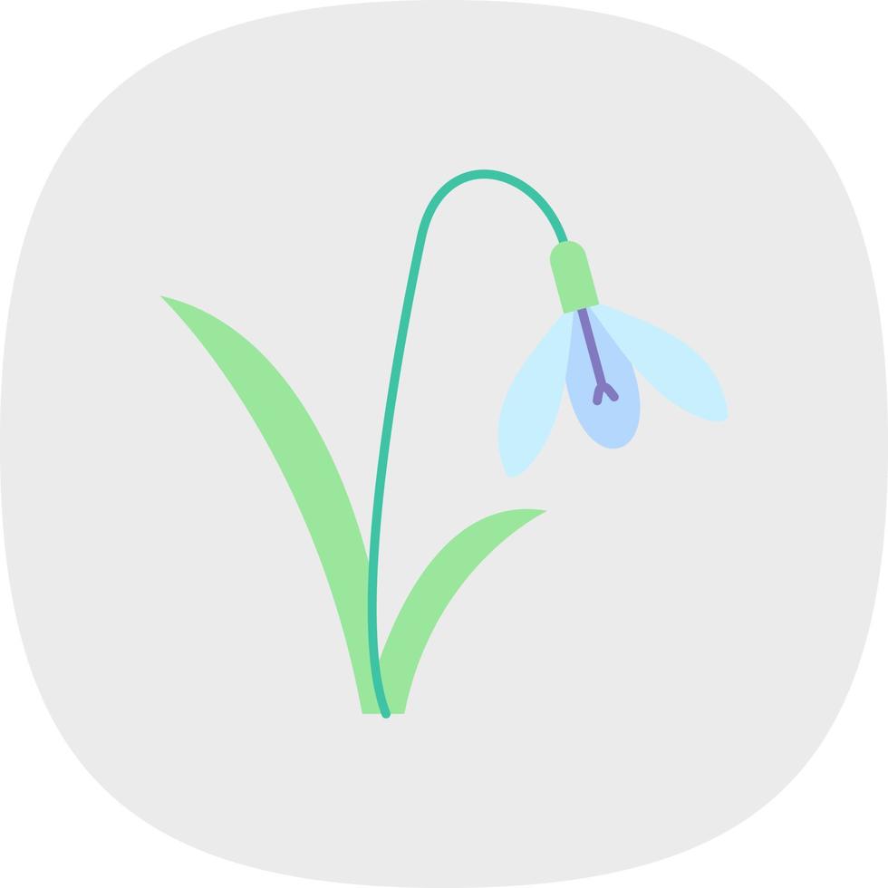 Snowdrop Vector Icon Design