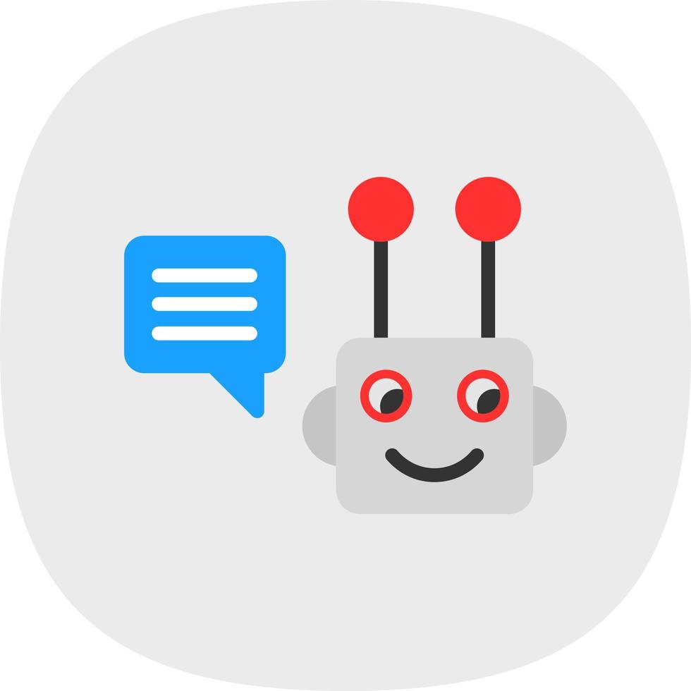 diseño de icono de vector de chatbot