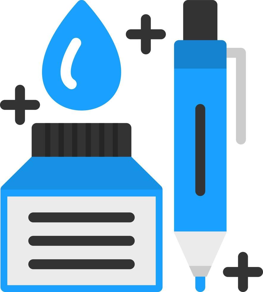 diseño de icono de vector de pluma y tinta