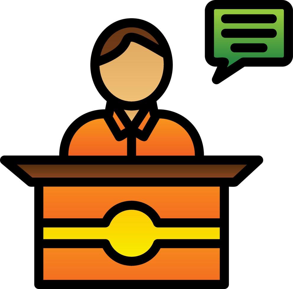 Spokesperson Vector Icon Design