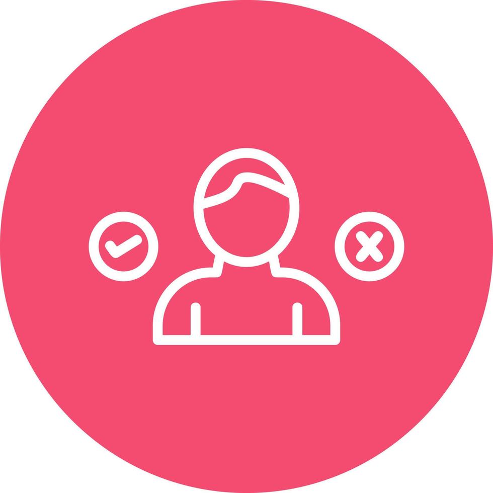 Decision Making Vector Icon Design